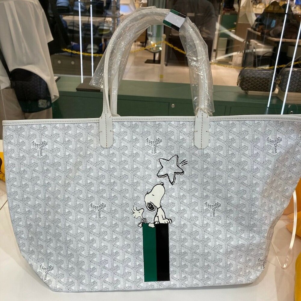 GOYARD Saint Louis PM Tote Bag Pouch Snoopy Woodstock Woman New 2021
